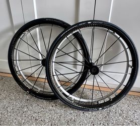 Brand new Spinergy CLX 25 inch carbon fiber, wheelchair wheels with tire, tires and hand rim