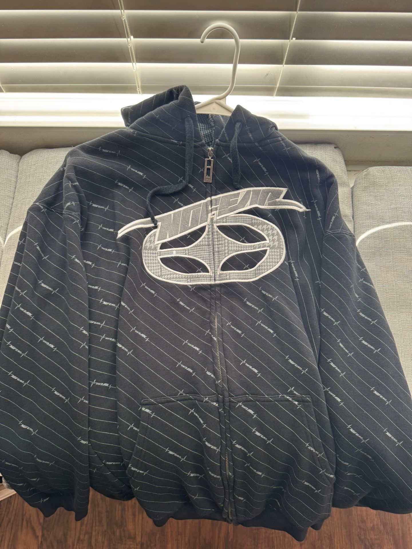 Y2K No Fear zip up jacket