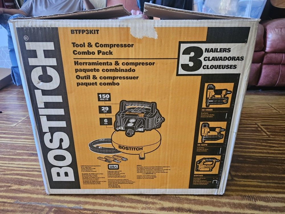 Bostitch Tool And Compressor Combo Pack
