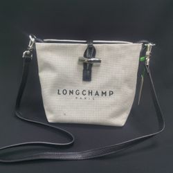Longchamp Essential Toile Bucket Bag
