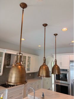 Brass Industrial Pendants (3)