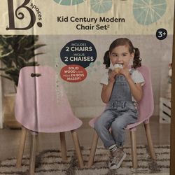 (2) Metal Kids Chairs - New In Box (pink)