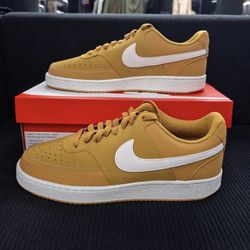 Brand New Nike Court Vision Low (Size 10) Wheat/Sail