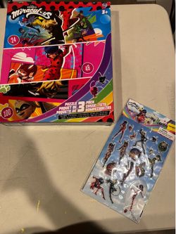 Miraculous puzzles and stickers