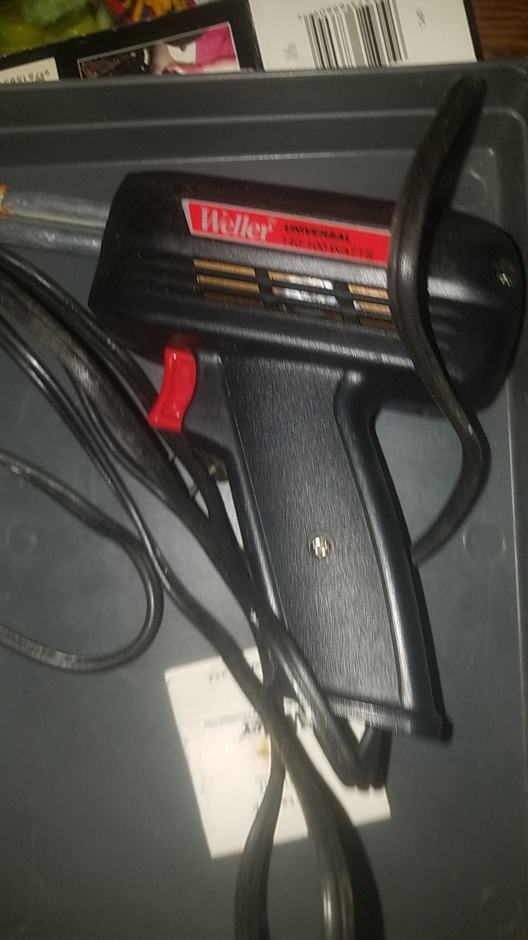 Weller soldering iron in case