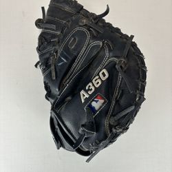 Wilson Black Leather A360 LHT Glove Catchers Mitt 31 1/2