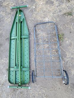 VTG Collapsable Metal Ironing Board & Foldable Shopping Cart