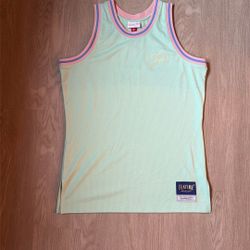 Size Large - Mitchell And Ness NBA Swingman Basketball Feature Jersey Pastel Colors - Supreme Stussy New Era 47 Brand