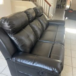 Leather Couch Recliner 