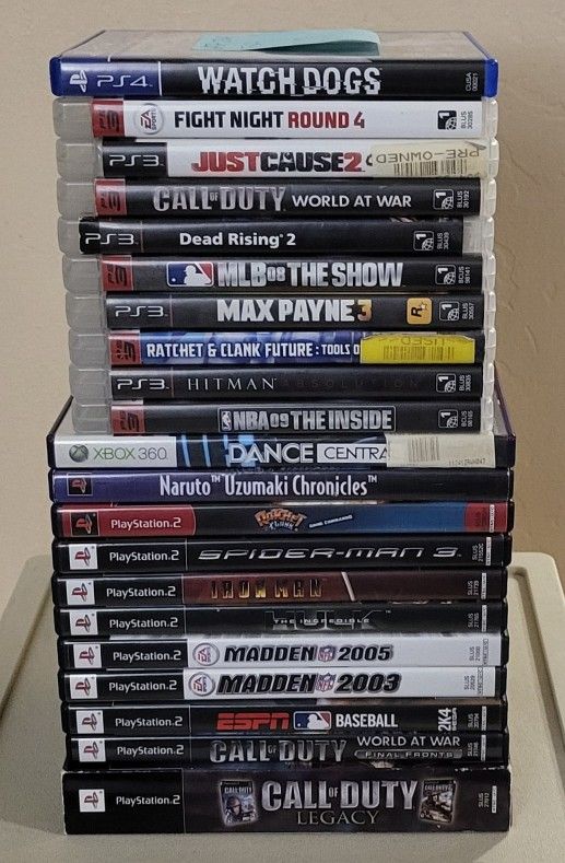 Sony Playstation 1/2/3/4 & 1 Xbox 360 (Lot Of 22 Games) Read Full Description Before Asking