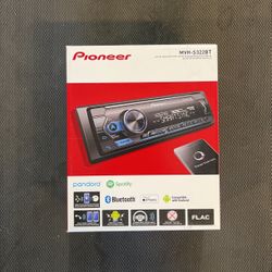 Pioneer Single Din Radio Digital Media Receiver With Bluetooth USB