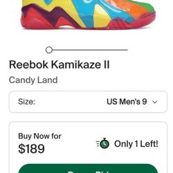 REEBOK  Tennises Size US 11