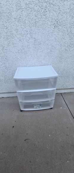 3-Drawer Plastic Storage Cart