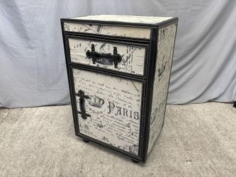 Parisian Trunk Style Accent Cabinet