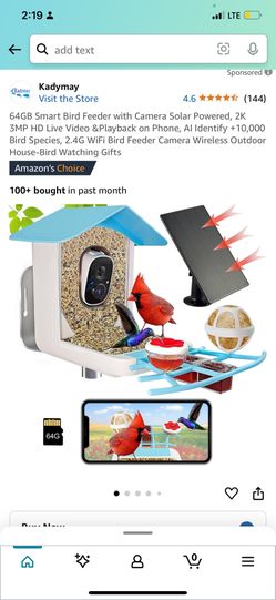 “KADYMAY” Birdfeeder Camera