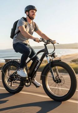 Equipped with an 840WH large Li-ion battery, the electric bike for adults allows a longer ride time, providing up to 50 miles range per charge (PAS Mo