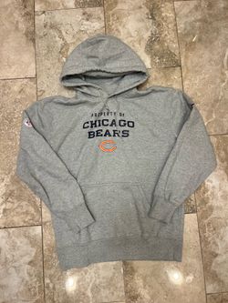 Chicago Bears Hoodie Mens Small Gray Pullover Football NFL Nike