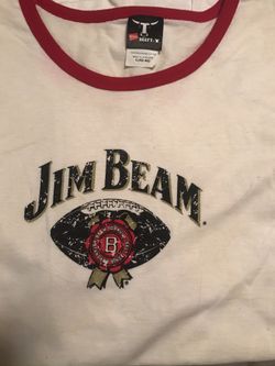 Jim Beam football T-Shirt size Large