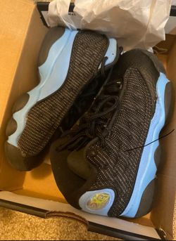 Kids Jordan 13s black & Blue