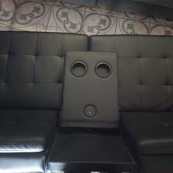 Sofa Couch With USB , CUP HOLDER 