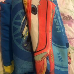 Three Pieces Bed Cover Pillow Case Cars