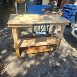 Workbench 2x4x3 Tall All solid wood Cash only