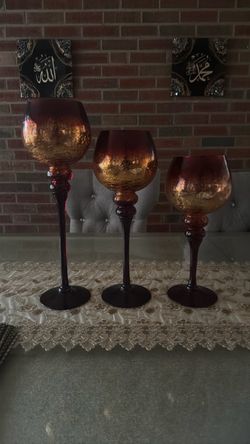 Candle holders set of 3