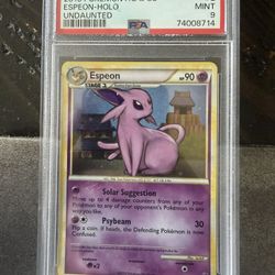 Espeon Holo Undaunted PSA 9
