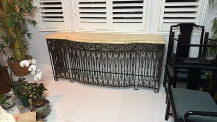 Stunning Iron Side table