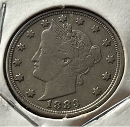 1883 “no cents” liberty head v-nickel