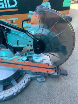 Ridgid 12in sliding miter saw