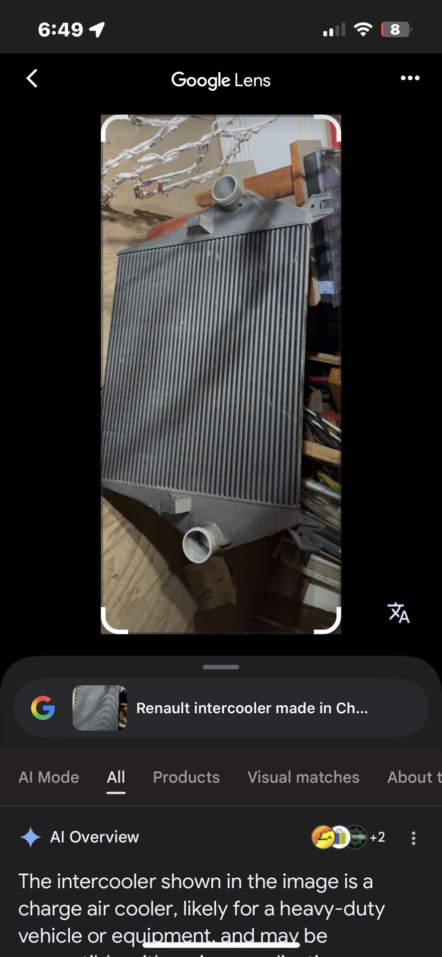 2006 Dodge Ram Intercooler