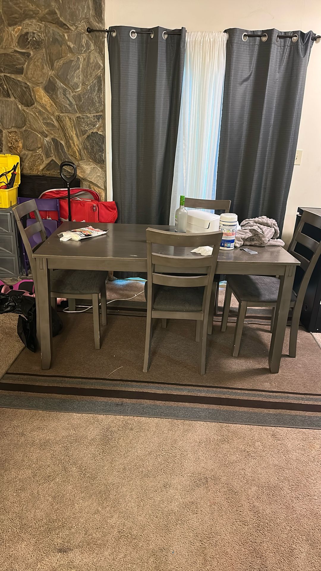 Chair Table Set Also With Bench