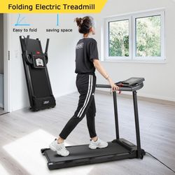 New 2.0 HP Electric Treadmill Folding Motorized Power Running Machine Fitness with 12 Programs and 3 Modes