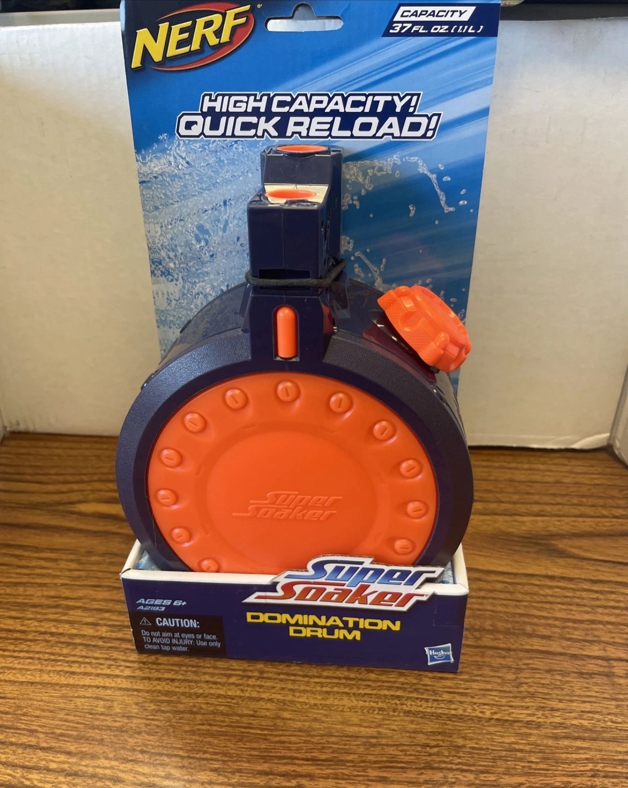 Nerf Super Soaker Quick Reload Domination Drum Water Clip New
