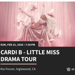 Cardi B Ticket For Feb 15th 