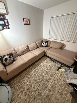 Moving out sale couch tan color