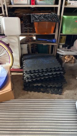 Heavy-Duty 24x24” Interlocking Rubber Floor Mats – Perfect for Indoor Garage Gyms & Outdoor Patio Gyms! (24 Available)