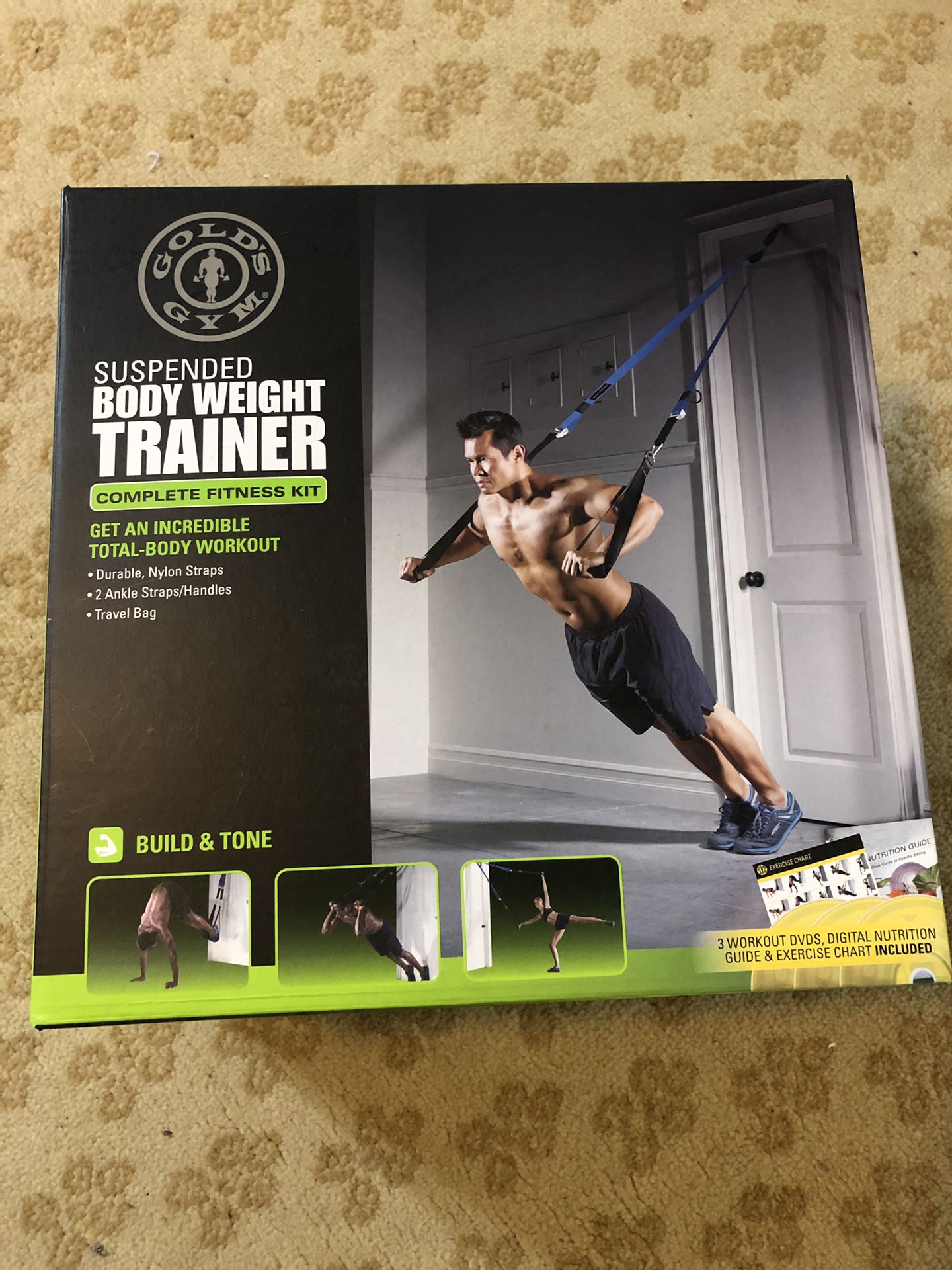 Gold’s Gym Suspended Body Weight Trainer Fitness Kit