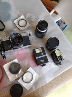 Vintage Yashica Camera with Case and Manual