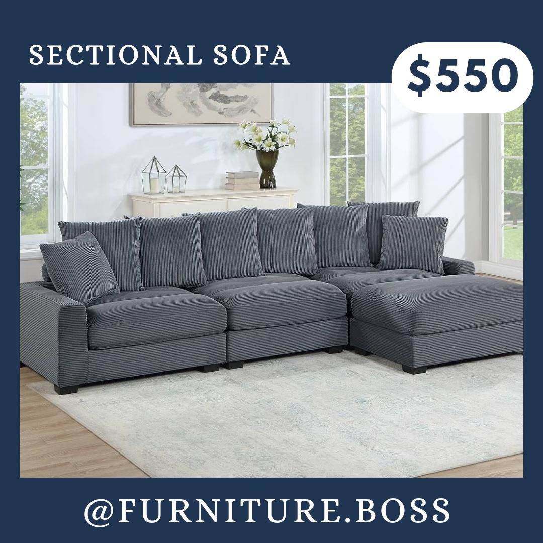 Grey Sectional Sofa - Modern Style Couches Many To Choose From 
