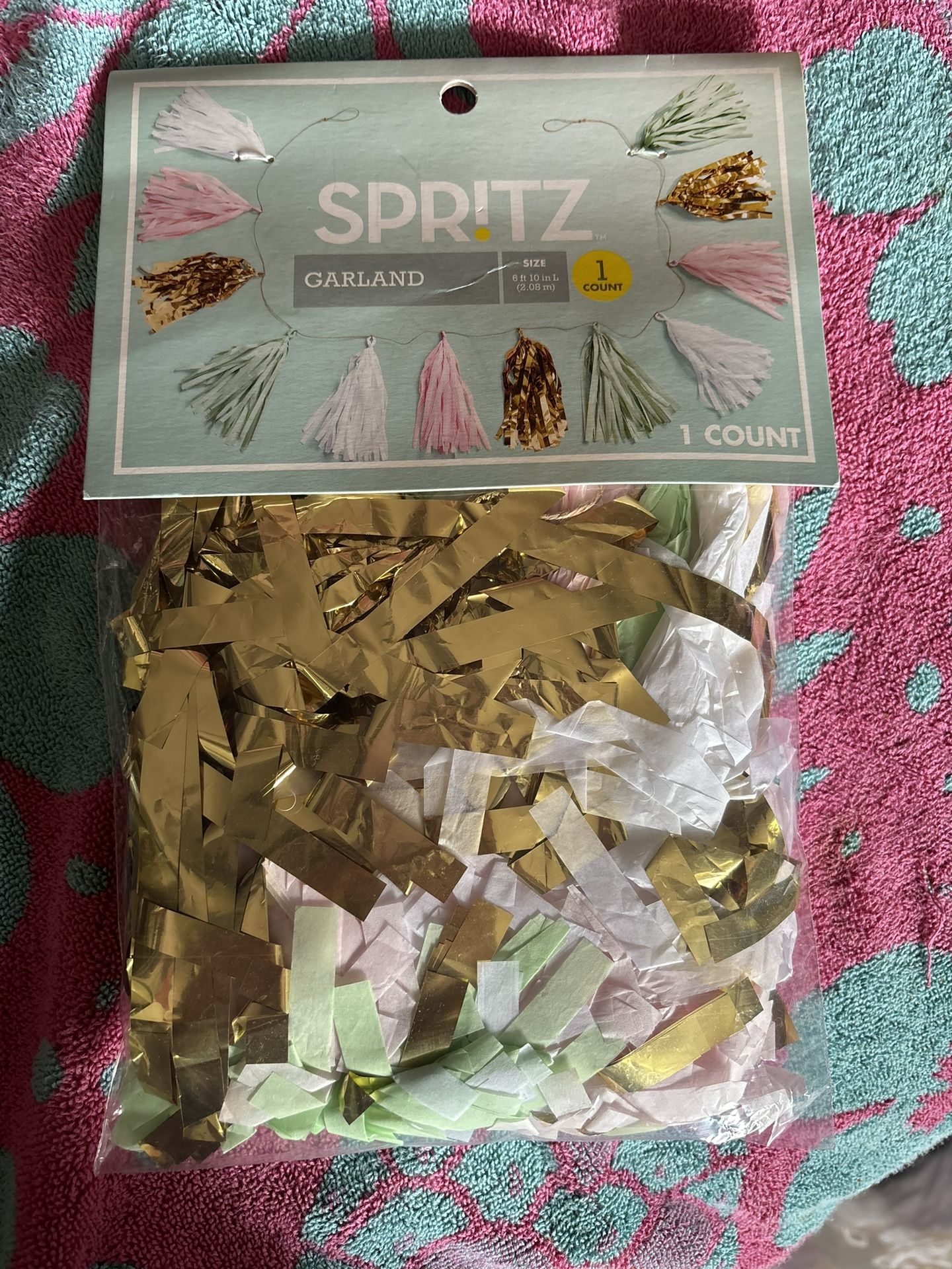 Spritz Paper & Mylar Tassle Garland