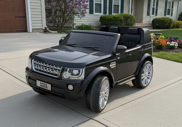 12V Two Seater Land Rover Ride-On Battery Powered Electric KId’s Car! New Battery, includes Charger. Works great! Retails $349.99