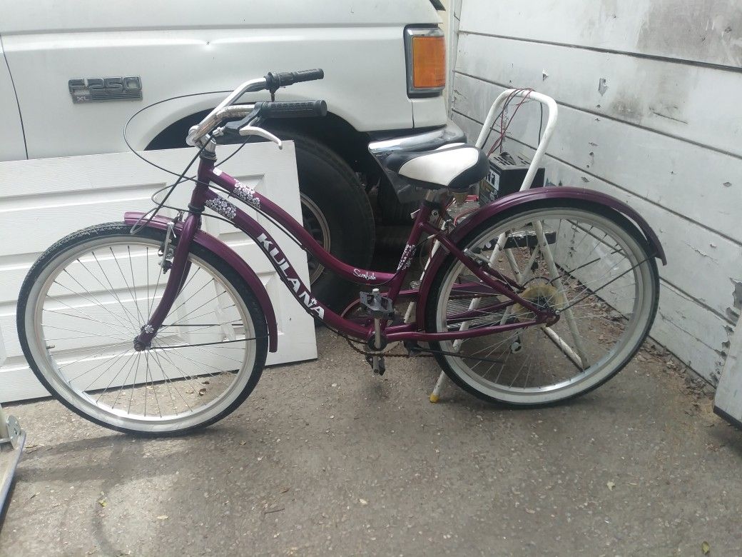 26" Kulana Sunfish Women's Beach Cruiser 7 speed bike