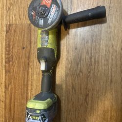 ryobi angle grinder + 4ah