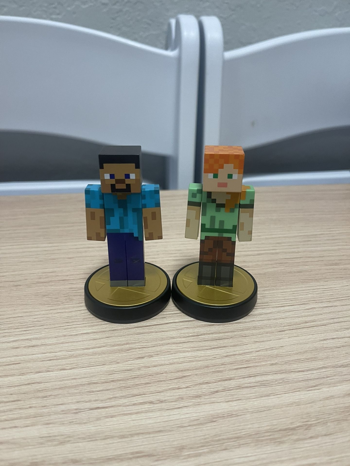 Steve + Alex Minecraft (2 Pack Amiibo) Super Smash Bros.