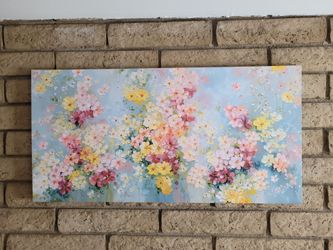 Colorful Abstract Flower Wall Canvas Art Decor 20x40