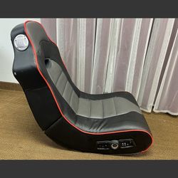 X Rocker Ergonomic and Bluetooth Gaming Chair, Black and Red