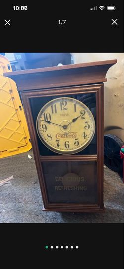 Coca-Cola 1970’s Battery Op Regulator Pendulum Clock