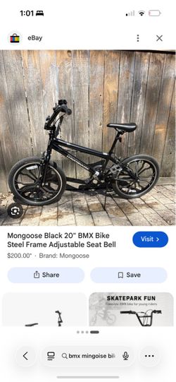 Bmx mongoose rebel steel black
